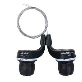 Манетки велосипедные MICROSHIFT MS29-6-8, 3х6 скоростей, комплект, MS29-6, изображение  - НаВелосипеде.рф