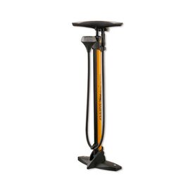 Насос велосипедный Giyo GF-56, напольный, металлический, 160 PSI, Рresta/Schrader, желто-черный, GF-56, изображение  - НаВелосипеде.рф