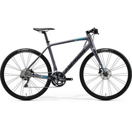 Гибридный велосипед Merida Speeder 500 28" 2020, Вариант УТ-00190138: Рама: L 56 см (Рост: 178 – 187 cm), Цвет: матовый серо-черно-синий , изображение  - НаВелосипеде.рф