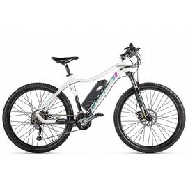 Электровелосипед Benelli Alpan W 27.5 STD 14A/h, с ручкой газа, 27,5", Вариант УТ-00156206: Рама: one size, Цвет: white/blue/pink, изображение  - НаВелосипеде.рф