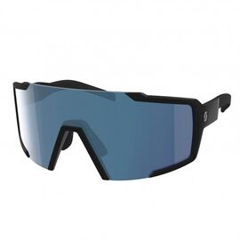 Очки велосипедные Scott Shield black matt blue chrome enhancer, 275380-0135012, изображение  - НаВелосипеде.рф