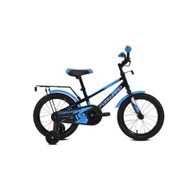 Детский велосипед FORWARD METEOR 16" 2020, Вариант УТ-00203315: Рост: 100-118 см, Цвет: серо-голубой/оранжевый, изображение  - НаВелосипеде.рф