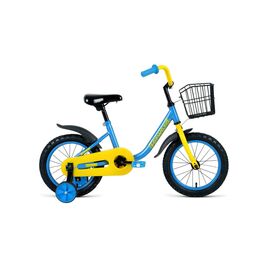 Детский велосипед FORWARD BARRIO 14" 2020, Вариант УТ-00203230: Возраст: 2-5 лет (Рост: 85-110см), Цвет: синий, изображение  - НаВелосипеде.рф