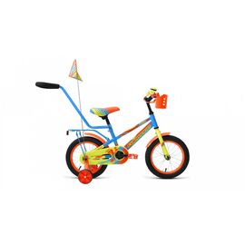 Детский велосипед FORWARD METEOR 14" 2019, Вариант УТ-00203251: Возраст: 3-5 лет (Рост: 90-110см), Цвет: бирюзовый/красный матовый, изображение  - НаВелосипеде.рф
