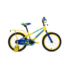 Детский велосипед FORWARD METEOR 18" 2019, Вариант УТ-00203354: Рост: 105-130 см, Цвет: желтый/синий, изображение  - НаВелосипеде.рф
