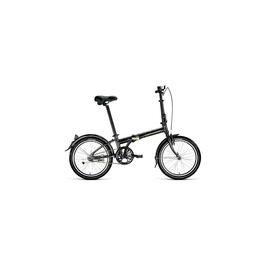 Складной велосипед FORWARD ENIGMA 1.0 20" 2020, Вариант УТ-00203377: Рама: 11" (Рост: OneSize), Цвет: синий/зеленый, изображение  - НаВелосипеде.рф