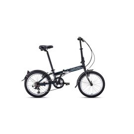 Складной велосипед FORWARD ENIGMA 2.0 20" 2020, Вариант УТ-00203381: Рама: 11" (Рост: OneSize), Цвет: черный/белый, изображение  - НаВелосипеде.рф