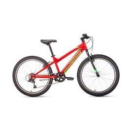 Подростковый велосипед FORWARD TITAN 1.0 24" 2020, Вариант УТ-00203460: Рама: 13" (Рост: 130-145 см), Цвет: красный, изображение  - НаВелосипеде.рф