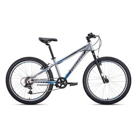 Подростковый велосипед FORWARD TWISTER 1.0 24" 2020, Вариант УТ-00203463: Рама: 13" (Рост: 130-145 см), Цвет: черный/оранжевый, изображение  - НаВелосипеде.рф