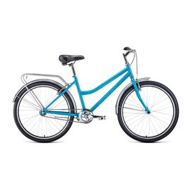 Городской велосипед FORWARD BARCELONA 26 1.0 26" 2020, Вариант УТ-00203504: Рама: 17" (Рост: 156-170см), Цвет: голубой, изображение  - НаВелосипеде.рф