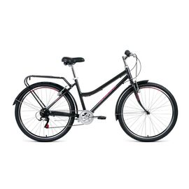 Городской велосипед FORWARD BARCELONA AIR 26 1.0 26" 2020, Вариант УТ-00203507: Рама: 17" (Рост: 156-170см), Цвет: серый, изображение  - НаВелосипеде.рф