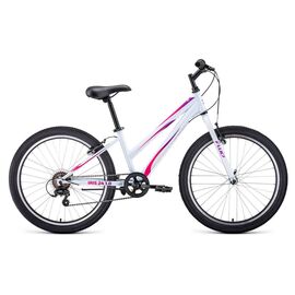 Подростковый велосипед FORWARD IRIS 24" 1.0 2020, Вариант УТ-00203467: Рама: 13" (Рост: 130 - 145 см), Цвет: белый, изображение  - НаВелосипеде.рф