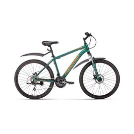 Горный велосипед FORWARD HARDI 26" 2.0 disc 2020, Вариант УТ-00203496: Рама: 17" (Рост: 175 - 180 cm), Цвет: матовый зеленый, изображение  - НаВелосипеде.рф