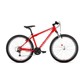 Горный велосипед FORWARD APACHE 27,5" 1.0 2020, Вариант УТ-00203530: Рама: 15" (Рост: 165 - 170 cm), Цвет: красный/белый,, изображение  - НаВелосипеде.рф