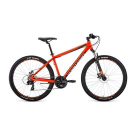 Горный велосипед FORWARD APACHE 27,5" 2.0 disc 2020, Вариант УТ-00203539: Рама: 15" (Рост: 165 - 170 cm), Цвет: серый/голубой, изображение  - НаВелосипеде.рф
