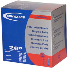 Велокамера Schwalbe SV13J, 26"х3.5-4.8, 90/120-559, Presta 40mm, Fatbike, 10400193.01, изображение  - НаВелосипеде.рф