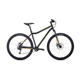 Горный велосипед FORWARD SPORTING 29" X disc 2020, RBKW0MN9X012, Вариант УТ-00203624: Рама: 17" (Рост: 175 - 180 cm), Цвет: ярко-зеленый/черный, изображение  - НаВелосипеде.рф