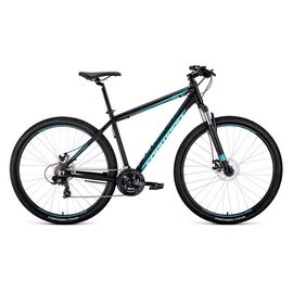 Горный велосипед FORWARD APACHE 29" 2.0 disc 2020, Вариант УТ-00203588: Рама: 17" (Рост: 175 - 180 cm), Цвет: красный/черный, изображение  - НаВелосипеде.рф