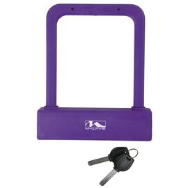 Велосипедный замок M-WAVE, U-lock, на ключ, 175х205мм, фиолетовый, 5-231099, изображение  - НаВелосипеде.рф