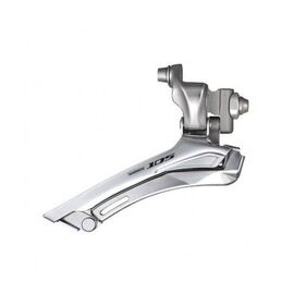 Переключатель передний Shimano 105 5700 , для 2x10ск, 31.8-28.6 хомут, серебристый, IFD5700BSMS, изображение  - НаВелосипеде.рф