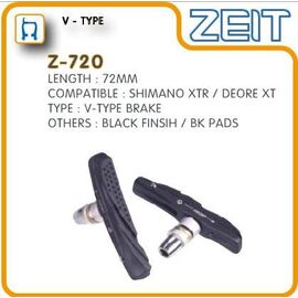 Колодки тормозные ZEIT для V-brake, картриджные, резьбовые, 72мм, совместимость: Shimano,  Z-720, изображение  - НаВелосипеде.рф
