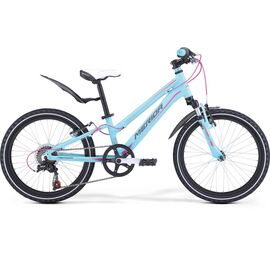Детский велосипед Merida Matts Girl 20" 2017, Вариант УТ-00040020: Рост: от 110 до 135 см, Цвет: розово-голубой, изображение  - НаВелосипеде.рф