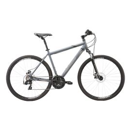 Гибридный велосипед Merida Crossway 10-MD 28" 2020, Вариант УТ-00198607: Рама: L 55 cm (Рост: 175 - 180 cm), Цвет: матовый черно-серый , изображение  - НаВелосипеде.рф