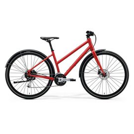 Женский велосипед Merida Crossway Urban 100 Lady 28" 2020, Вариант УТ-00190097: Рама: M 50 cm (Рост: 165 - 170 cm), Цвет: красный , изображение  - НаВелосипеде.рф