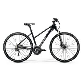 Женский велосипед Merida Crossway XT Edition Lady 28" 2020, Вариант УТ-00190808: Рама: M 51 cm (Рост: 165 - 170 cm), Цвет: черно-серебристый , изображение  - НаВелосипеде.рф