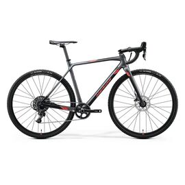 Циклокроссовый велосипед Merida Mission CX5000 28" 2020, Вариант УТ-00198649: Рама: L 56 cm (Рост: 175 - 180 cm), Цвет: серебристо-черно-красный , изображение  - НаВелосипеде.рф