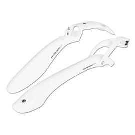 Крылья велосипедные SIMPLA Hammer SDE White, комплект, быстросъемные, для велосипедов с амортизаторами, 24”-28”, S14, изображение  - НаВелосипеде.рф