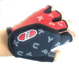 Велоперчатки Puky, короткие пальцы, black/red, NS83214, Вариант УТ-00207341: Размер: M (4-6), изображение  - НаВелосипеде.рф