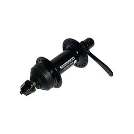 Втулка велосипедная SHIMANO HB-RM35, передняя, 32 отверстий, 9 мм, эксцентрик, черный, CFHAAB200206, изображение  - НаВелосипеде.рф