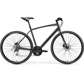 Городской велосипед Merida Crossway Urban 20-D Fed 700C 2020, Вариант УТ-00204636: Рама: L(55cm) (Рост: 175-189см), Цвет: DarkSilver/Lime , изображение  - НаВелосипеде.рф