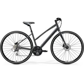 Городской велосипед Merida Crossway Urban 20-D Lady 700C 2020, Вариант УТ-00204646: Рама: L(54cm) (Рост: >165см), Цвет: DarkSilver/Lime, изображение  - НаВелосипеде.рф