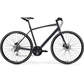 Городской велосипед Merida Crossway Urban 20-D 700C 2020, Вариант УТ-00204650: Рама: L(55cm) (Рост: 175-189см), Цвет: DarkSilver/Lime , изображение  - НаВелосипеде.рф