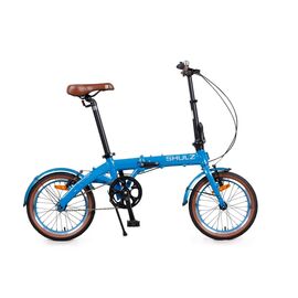 Складной велосипед SHULZ Hopper 16" 2020, Вариант УТ-00204774: Рама: OS (Рост: 140-185см), Цвет: black/черный, изображение  - НаВелосипеде.рф