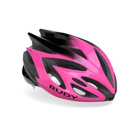 Велошлем Rudy Project RUSH Pink Fluo/Black Shiny 2020, HL570171, Вариант УТ-00196318: Размер: S (51-54 см), изображение  - НаВелосипеде.рф