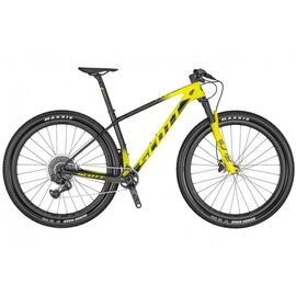 Горный велосипед SCOTT Scale RC 900 World Cup AXS 29" 2020, Вариант УТ-00191008: Рама: XL (Рост: 183-197 см), Цвет: желтый/черный, изображение  - НаВелосипеде.рф