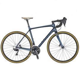 Шоссейный велосипед SCOTT Addict 20 disc 28" 2020, Вариант УТ-00202293: Рама: S/52 (Рост: 163-174 см), Цвет: dark blue , изображение  - НаВелосипеде.рф