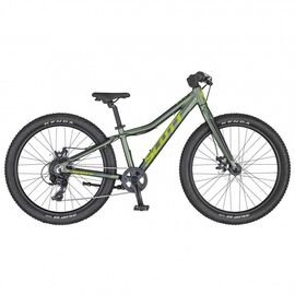 Подростковый велосипед Scott Roxter 24" 2020, Вариант УТ-00202317: Возраст: 9-11 лет (Рост: 130-145 см), Цвет: зеленый, изображение  - НаВелосипеде.рф