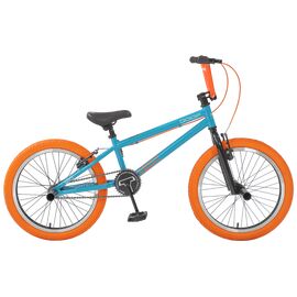 Велосипед ВМХ TECH TEAM GOOF 20" 2020, Вариант УТ-00203631: Рама: 18,7" (Рост: от 130см), Цвет: бирюзово-оранжевый, изображение  - НаВелосипеде.рф
