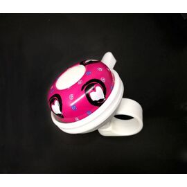 Звонок велосипедный FORWARD, Звонкое сердце, детский, алюминий/пластик, D52 мм, розовый/белый, RB333SY00001, изображение  - НаВелосипеде.рф