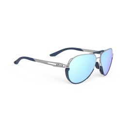 Очки велосипедные Rudy Project SKYTRAIL Aluminium Matte - Multilaser Icebumbers Blue Avio. ML386801-0001, изображение  - НаВелосипеде.рф