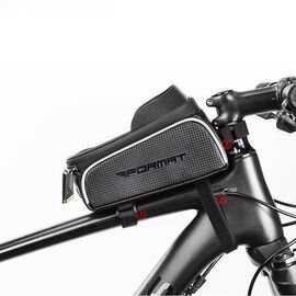 Велосумка FORMAT RB-017-1BK, на раму, с отделением для смартфона, черный/серый, RCARB0171BK1, изображение  - НаВелосипеде.рф