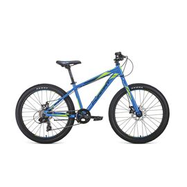 Подростковый велосипед FORMAT 6414 24" 2020, Вариант УТ-00209246: Рама: 13" (Рост: 125-147см), Цвет: синий, изображение  - НаВелосипеде.рф