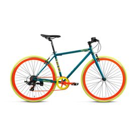 Городской велосипед FORWARD INDIE JAM 2.0 28" 2017, Вариант УТ-00209893: Рама: 18" (Рост: 165-180см), Цвет: зеленый матовый, изображение  - НаВелосипеде.рф