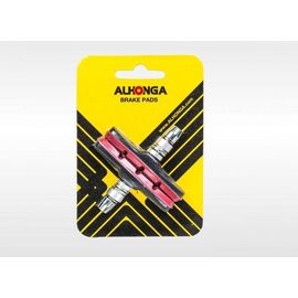 Тормозные колодки ALHONGA, 72 мм, V-Brake, блистер, красный, FWD3122635-10-2, изображение  - НаВелосипеде.рф