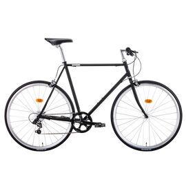 Городской велосипед BEARBIKE Taipei 700C 2020, Вариант УТ-00209238: Рама: 540 мм (Рост: 175-181см), Цвет: черный матовый, изображение  - НаВелосипеде.рф