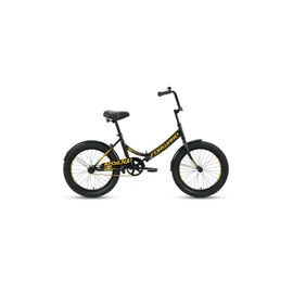 Складной велосипед FORWARD ARSENAL 20 X 20" 2020, Вариант УТ-00209281: Рама: 14" (Рост: 135-154см), цвет: черный/золотой, изображение  - НаВелосипеде.рф